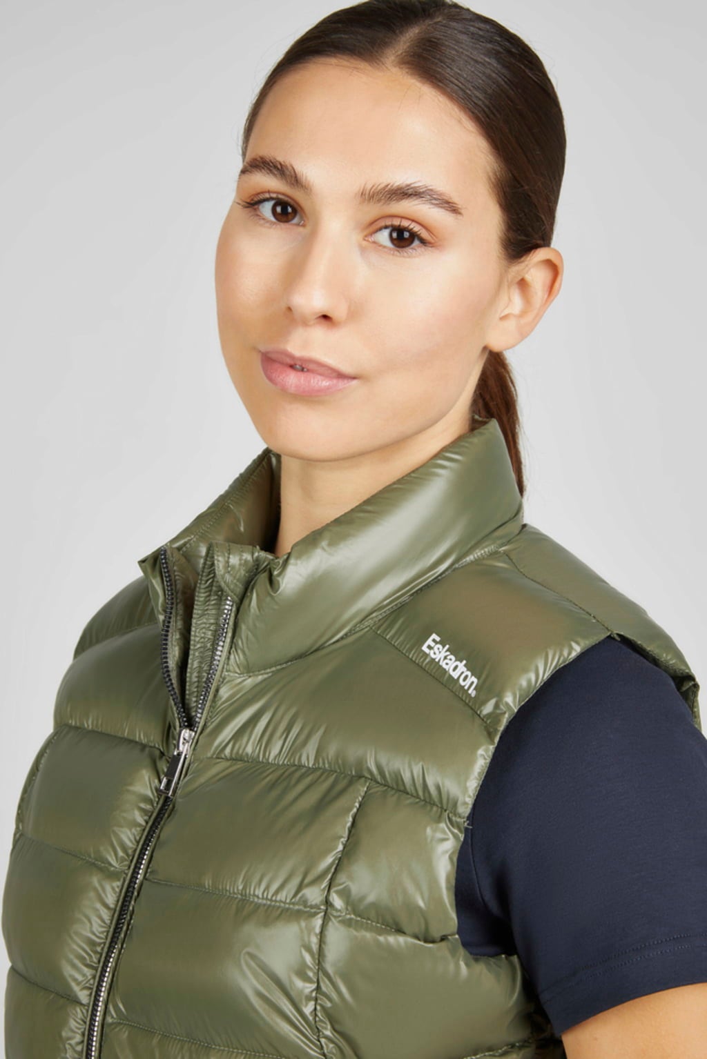 ESKADRON Weste Quilt, dusty olive - XS