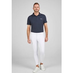 Bryczesy jeździeckie FULL GRIP MALE CORE, white - S