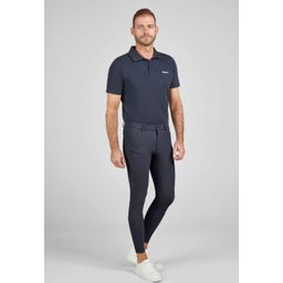 Bryczesy jeździeckie FULL GRIP MALE CORE, navy - S