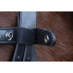 Schockemöhle Sports Frontal 'Browband Siena', Black/Silk - Pur sang