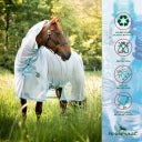 Horseware Ireland AmEco Bug Buster Plus, Silver/Sky Blue - 140 cm