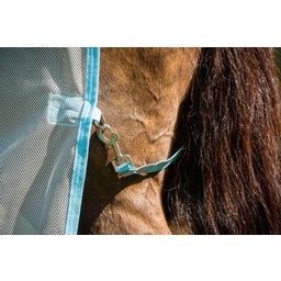 Horseware Ireland AmEco Bug Buster Plus, Silver/Sky Blue - 140 cm