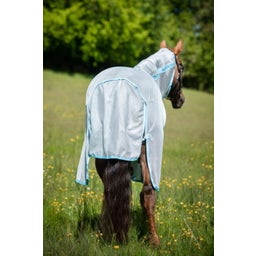 Horseware Ireland AmEco Bug Buster Plus, Silver/Sky Blue - 140 cm