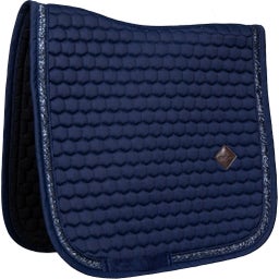 Kentucky Horsewear Tapis de Selle de Dressage Glitter Band - Navy