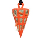 Portafieno a Forma di Carota 'Hay Slow Feeder Fun & Flex Carrot', Arancia