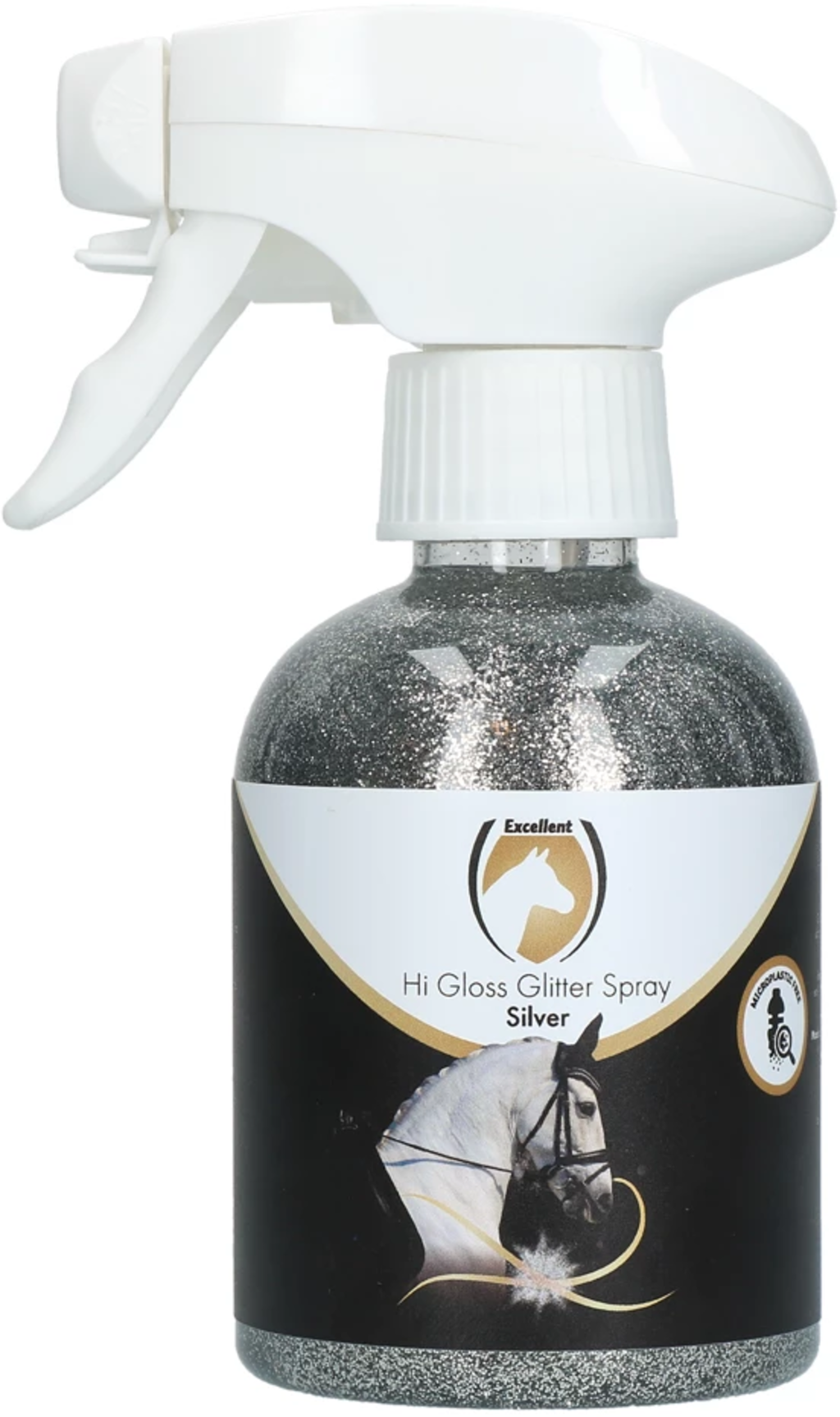 Excellent Horse Hi Gloss Glitter Spray, Silver (250 ml)