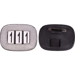 QHP Shine Number Holder - Silver