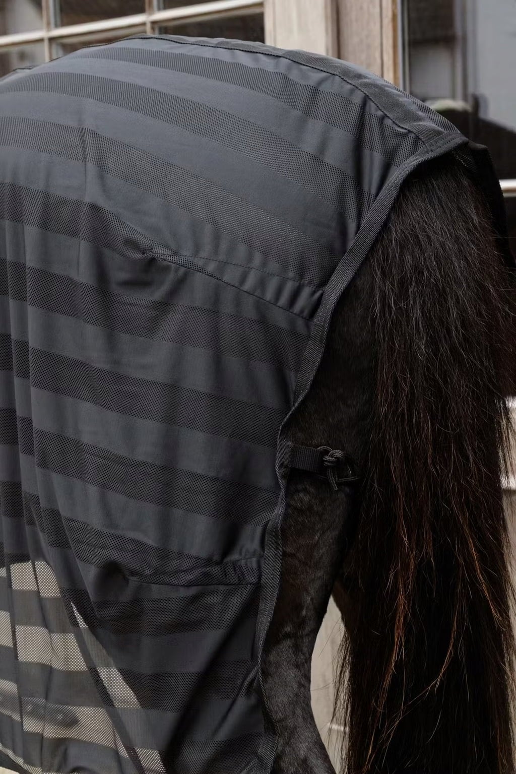 Kentucky Horsewear Leichte Mesh Fliegendecke, schwarz - 125 cm