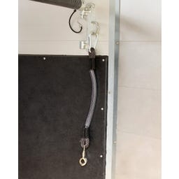 QHP Anhänger-Anbindestrick 60 cm - Grau