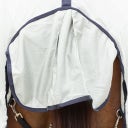 QHP Fliegendecke mit Hals & Haube, Grau - 90 cm