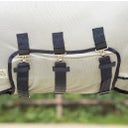 QHP Fliegendecke mit Hals & Haube, Grau - 90 cm