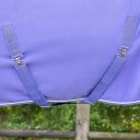 QHP Fleecedecke mit Ornament, Lila/Silber - 105 cm