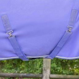 QHP Fleecedecke mit Ornament, Lila/Silber - 105 cm