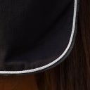 Coperta in Pile con Decorazione, Nero/Argento - 105 cm