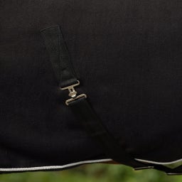 Coperta in Pile con Decorazione, Nero/Argento - 105 cm