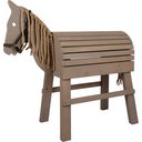 small foot Holzpferd grau