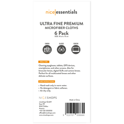 Ultrafeine Mikrofaser Reinigungstücher 15 x 18 cm Set - 6 Stück