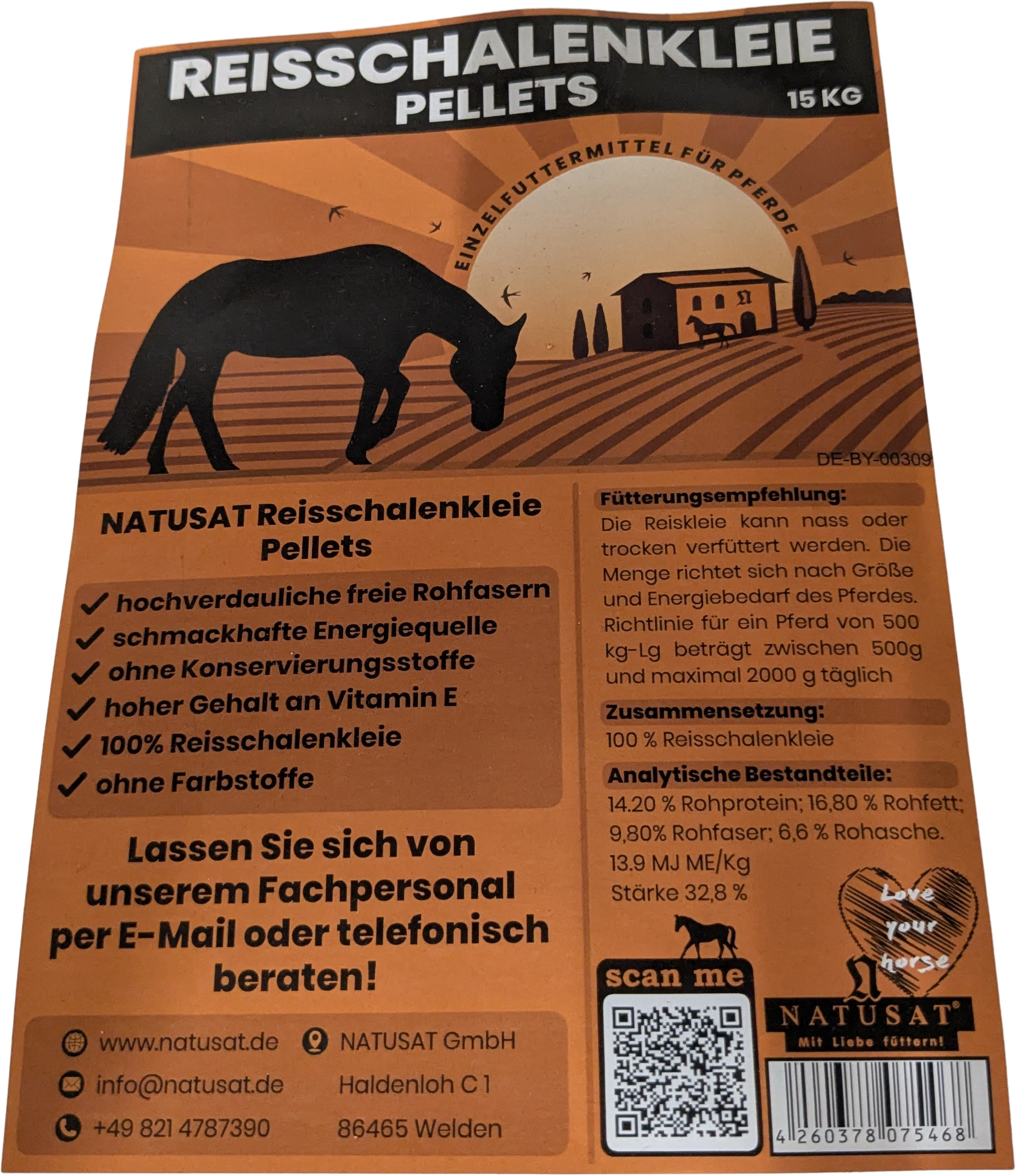 NATUSAT Rice Husk Bran "Low in Starch"