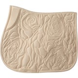 Rose Quilt Jump Saddle Pad, vanilla beige