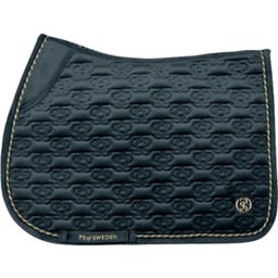 Springschabracke Velvet Monogram midnight green