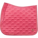 Dressurschabracke Velvet Monogram scarlet pink