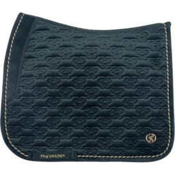 Dressurschabracke Velvet Monogram midnight green