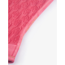 Dressurschabracke Velvet Monogram scarlet pink