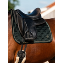 Dressurschabracke Velvet Monogram midnight green