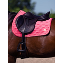 Springschabracke Velvet Monogram scarlet pink