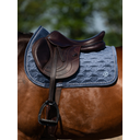 Springschabracke Velvet Monogram mist blue