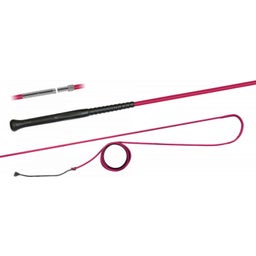FLECK Longierpeitsche ERGO-Griff mit Schraubverschluss 200 cm - pink