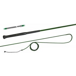 FLECK Longierpeitsche ERGO-Griff mit Schraubverschluss 200 cm - grün