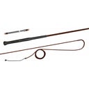 FLECK Longierpeitsche ERGO-Griff mit Schraubverschluss, 180 cm, braun