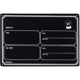 Waldhausen Boxenschild, Metall - 1 Stück