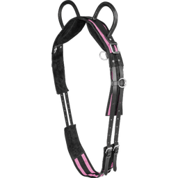 Lunging Girth with Two Handles, Grey/Pink-Red - Minishetty