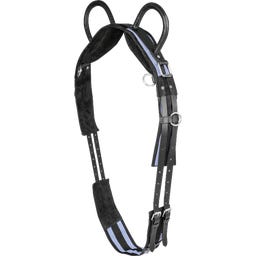 Lunging Surcingle with Two Handles, Grey/Black - Minishetty