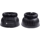 Hufglocken Gummi mit Synthetik-Fell, schwarz