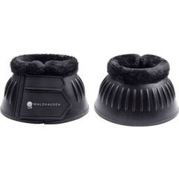 Hufglocken Gummi mit Synthetik-Fell, schwarz - M
