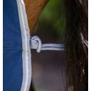 Amigo Stable Sheet, Navy/Titanium Grey & Silver, 145 cm - 1 Pc