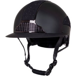 QHP Reithelm Ohio Polovisier, schwarz