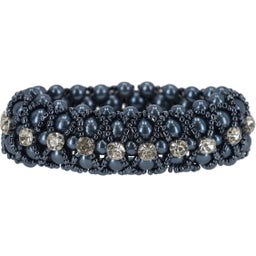 QHP Elastičen trak za lase Diamond - navy