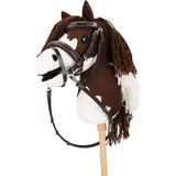 Cabezada con Pespunte de Lujo para Hobby Horse, Marr&oacute;n Oscuro