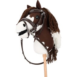 Bridle with Deluxe Stitching, Hobby Horse, dark brown - 1 Pc