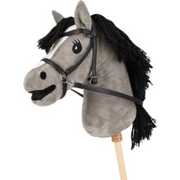 QHP Gebisslose Trense Hobby horse, schwarz - 1 Stück