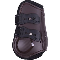 QHP Champion Bell Boots, brown - Pony