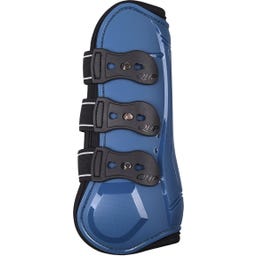 QHP Champion Tendon Boots, steel blue - Full