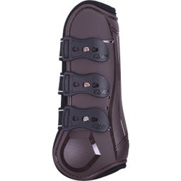 QHP Champion Tendon Boots, brown - Pony