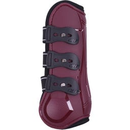 QHP Champion Tendon Boots, Burgundy - Cob