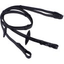 Non-slip Reins with Leather Stoppers, black - Pony