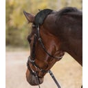 Lammfell Nasen- oder Genickpolster, schwarz - 27 cm